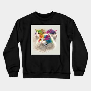 More Rainbow Cats Crewneck Sweatshirt